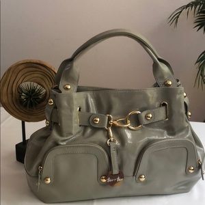 Barr+Barr NY Patent Leather Cinch Bag NEW